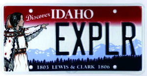 Lewis & Clark License Plate