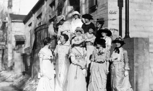 MS356 18 Box 1 4, Ladies On Steps, Idaho State Archives