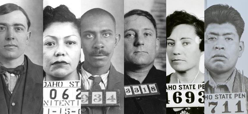 Inmate Mug Shots in the Faces Exhibit