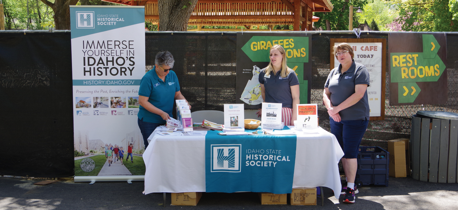 ISM Staff at a Booth in the Boise Zoo