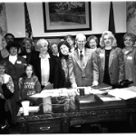 Women Of League Voters With Governor Batt, 1995